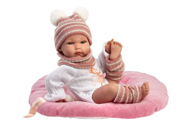 Llorens 63512 NEW BORN NIÑA - muñeca bebé realista con cuerpo de vinilo completo