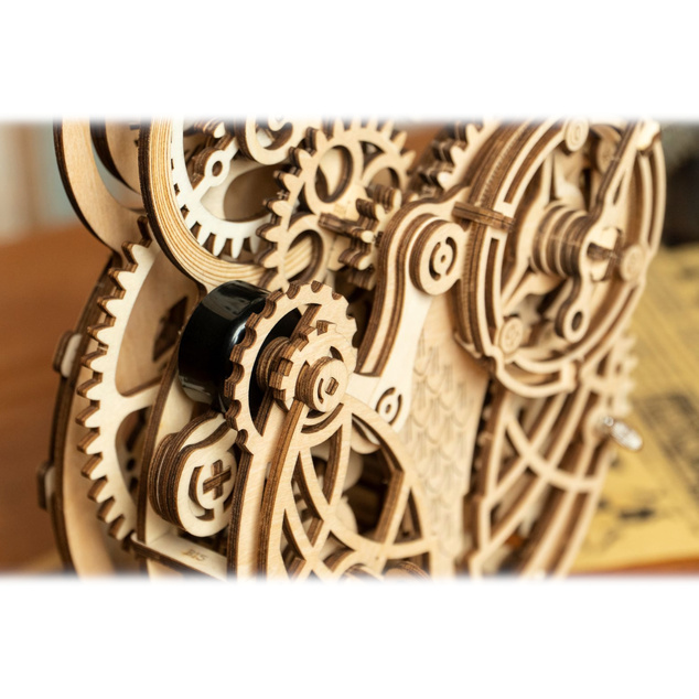 RoboTime 3D fa mechanikus puzzle Bagoly óra
