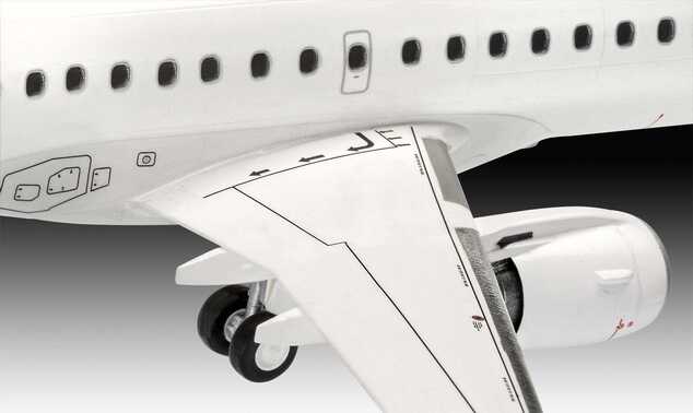 Plastic ModelKit letadlo 03883 - Embraer 190 Lufthansa New Livery (1:144)