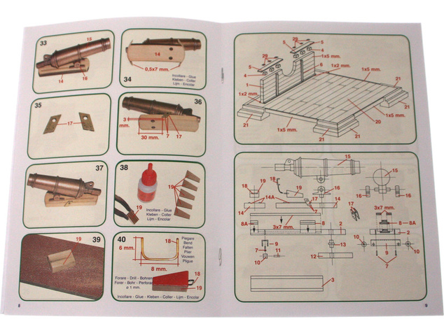 Mantua Model Anglický kanón 1:17 kit