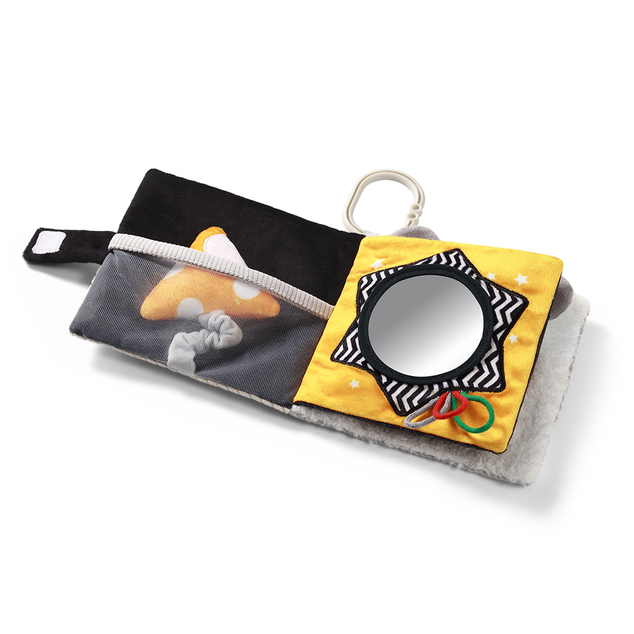 BABYONO Libro sensoriale a contrasto Mouse 0 m+