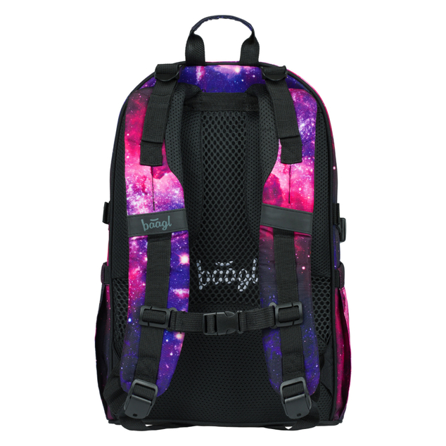 BAAGL SET 5 Skate Galaxy: Rucksack, Federmäppchen, Beutel, Gürteltasche, Laptop-Hülle