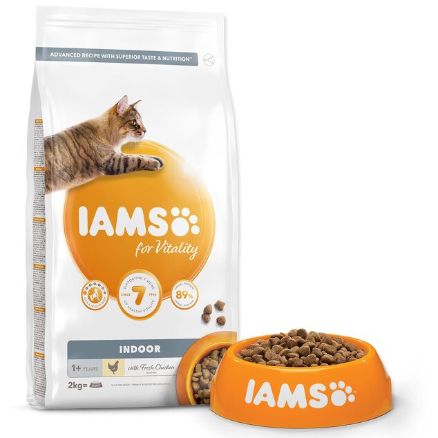 IAMS Chat Adulte Intérieur Poulet 2kg
