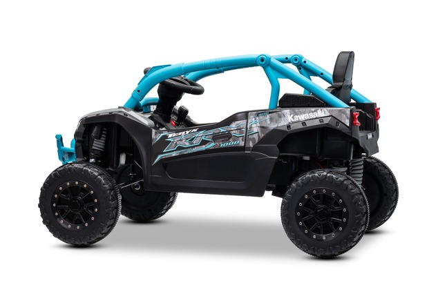 Elektrické autíčko Kawasaki TERYX KRX 1000 12V, modré, jednomiestne, odpružená zadná nápra