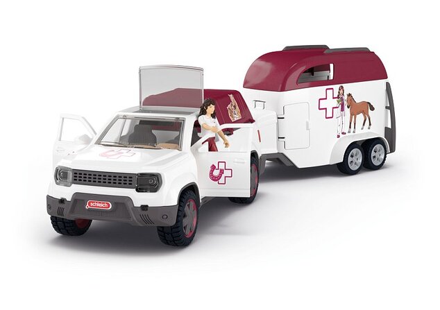 Schleich Mobiler Tierarzt mit Anhänger