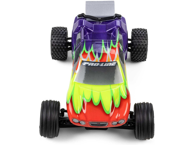 Pro-Line ruota con pneumatico Edge anteriore / Step Pin posteriore, disco bianco, Hex 7mm (4): Losi 