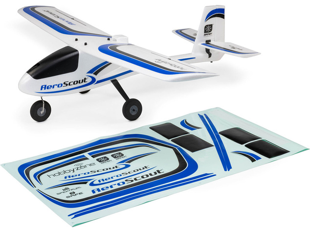 Hobbyzone nálepky modré: Aeroscout 1.1m