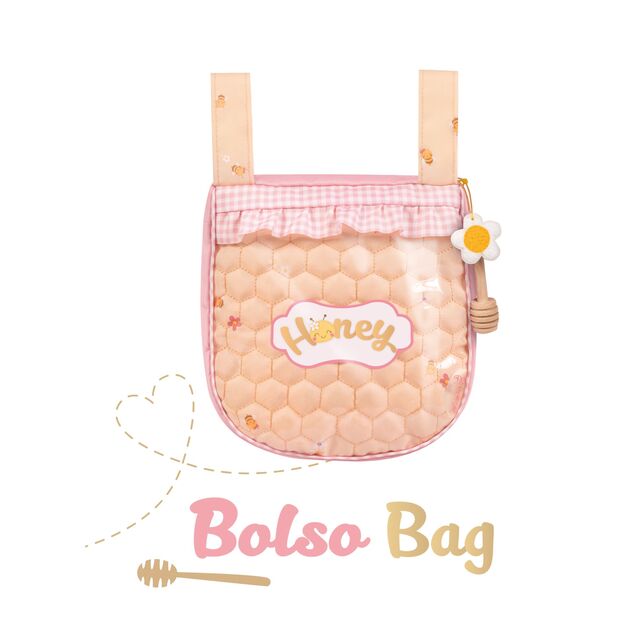DeCuevas 86070 Il mio primo passeggino per bambole con borsa Honey 2026 – 56 cm