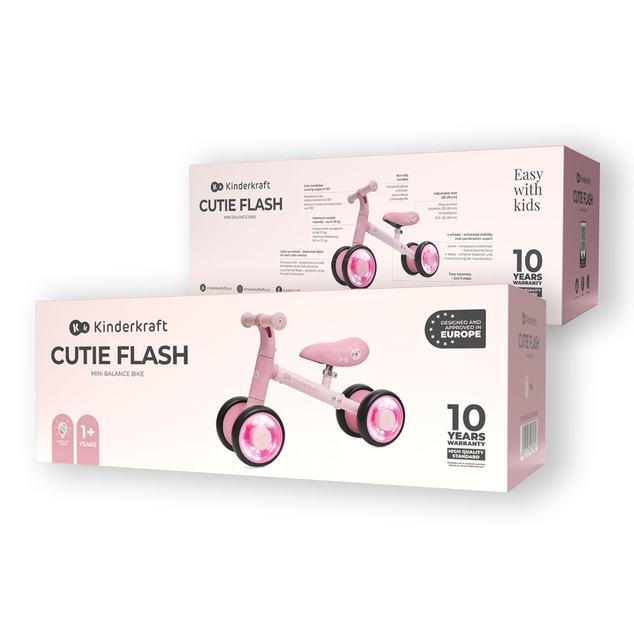 KINDERKRAFT Odrážadlo Cutie Flash Pink