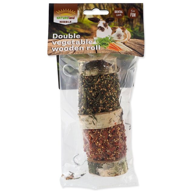 Pochúťka Nature Land Nibble valec dva druhy zeleniny 160g