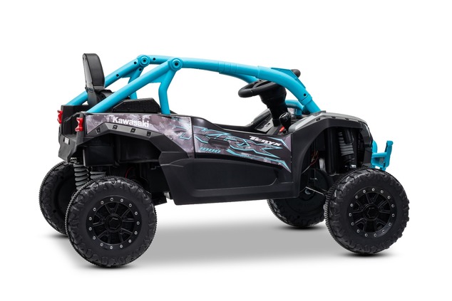 Elektrické autíčko Kawasaki TERYX KRX 1000 12V, modré, jednomiestne, odpružená zadná nápra