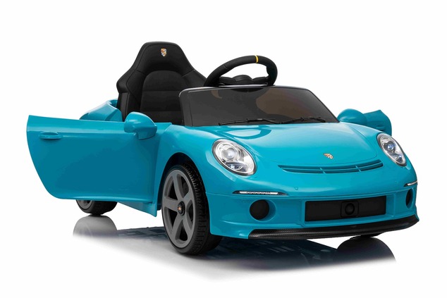 Elektrické autíčko RUF GT 12V, modré, Otváracie dvere, 2.4 GHz diaľkové ovládanie, LED sve