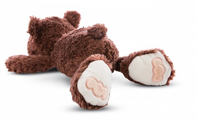 NICI Plüsch Braunbär liegend, 20 cm (öko-grün)