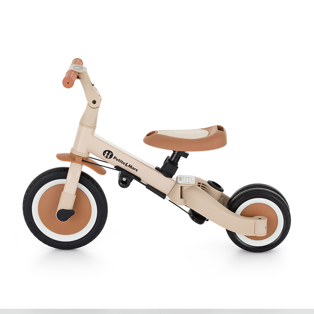 PETITE&amp;MARS Trojkolka multifunkčná 5v1 Turbo Desert Sand