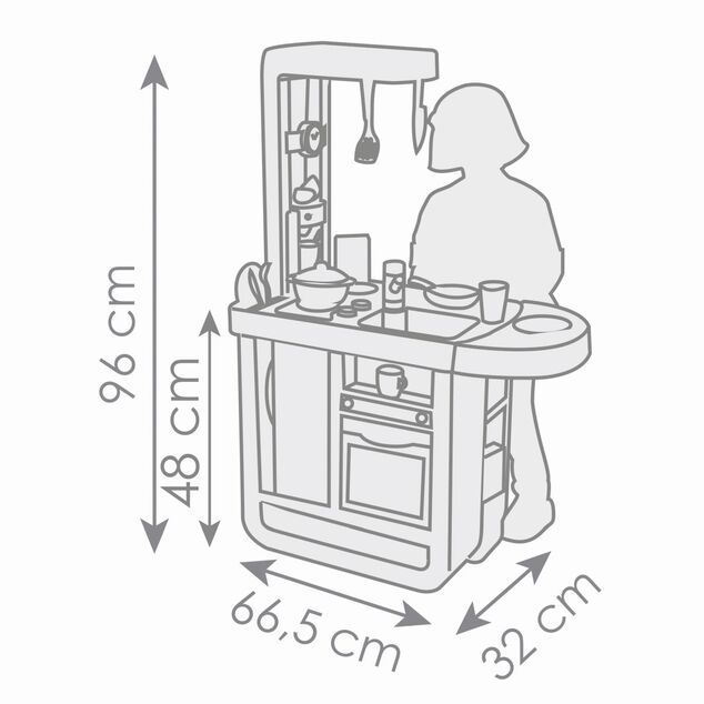 Smoby Kuchynka Bon Appetit Cherry modro-biela elektronická