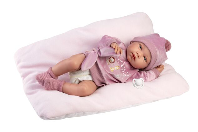 Llorens 84346 NEW BORN NIÑA - muñeca bebé realista con cuerpo de vinilo completo