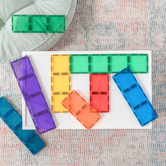 CONNETIX® Rainbow Rectangle Pack 18 pc magnetická stavebnica 18 ks