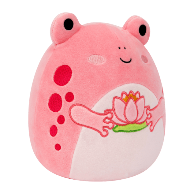 SQUISHMALLOWS Ružičasta žaba s lopočem - Lonina