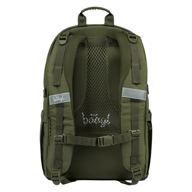 BAAGL SET 3 Skate Olive: zaino, astuccio, borsa sportiva GRS