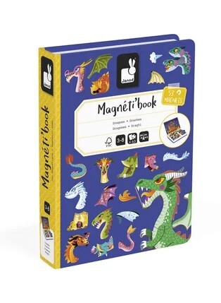 Janod Magnetibook Draci Magnetická kniha pre deti