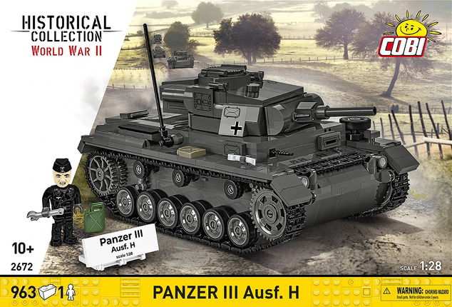 Cobi II WW Panzer III Ausf. H 1:28, 958 k, 1 f