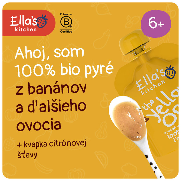 Ella's Kitchen BIO YELLOW ONE Ovocné pyré s banánom (90 g)
