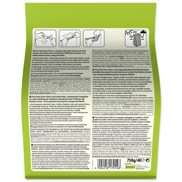 Krmivo Tetra Pond Colour Sticks 4l