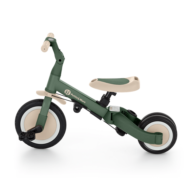 PETITE&amp;MARS Triciclo multifuncional 5 en 1 Turbo Plus Misty Green