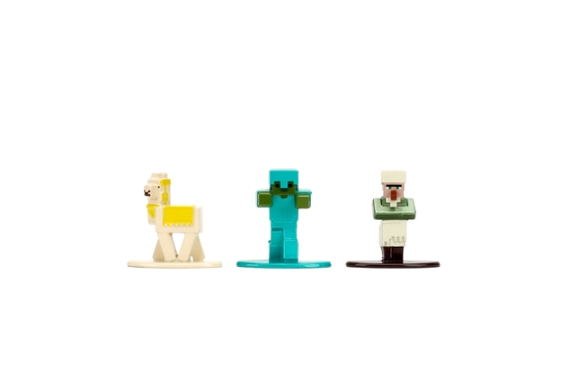 Minecraft Kovové zbrateľské nanofigúrky 18 ks, Wave 13