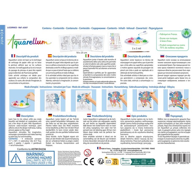 SENTOSPHERE AQUARELLUM JUNIOR Jednorožce