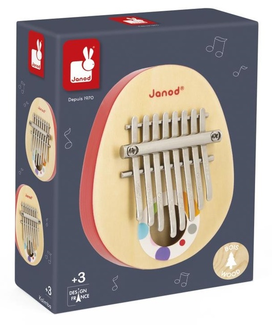 Janod Drevený hudobný nástroj Kalimba Confetti