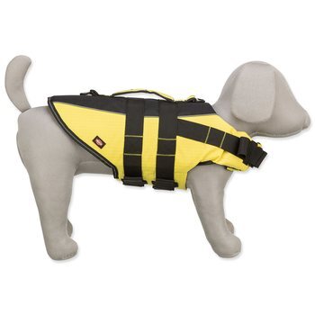 Life Vest giubbotto di salvataggio per cane M 45 cm: 45-72 cm, fino a 30kg giallo/nero