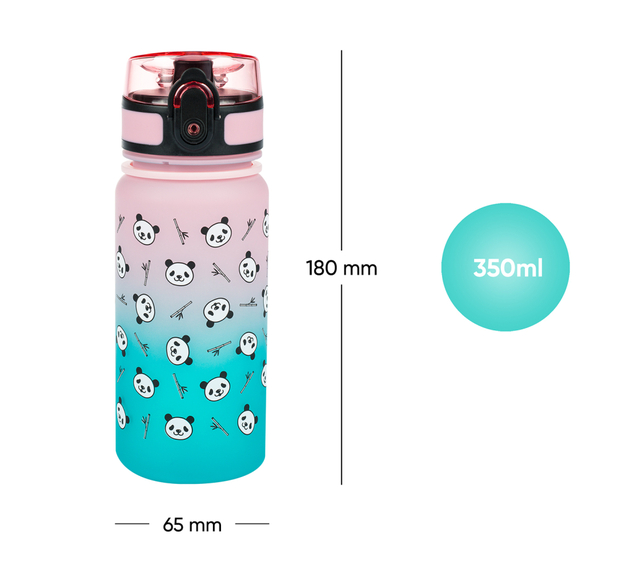 BAAGL Tritanová fľaša na nápoje Gradient Panda, 350 ml