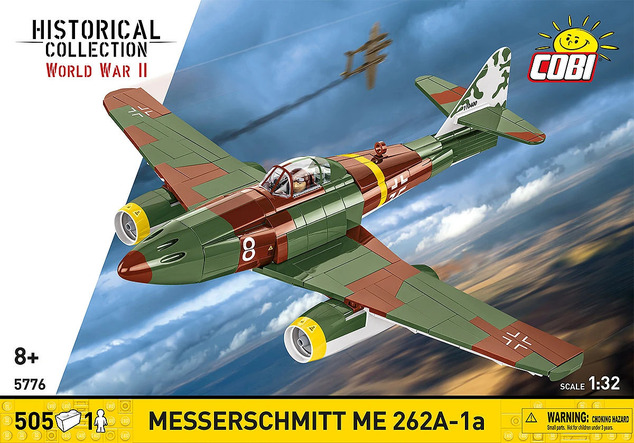 Cobi 5776 II WW Messerschmitt Me 262A-1a "Schwalbe", 1:32, 505 p, 1 f