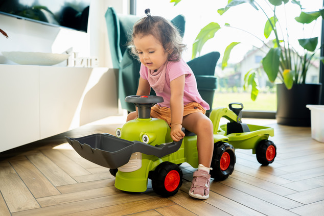 Falk odrážadlo/chodítko traktor s nakladačom, bágrom a vlečkou 912N Class