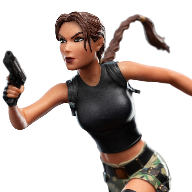 Tomb Raider - Statue Miniature - Lara Croft : Le Sanctuaire de la Flamme