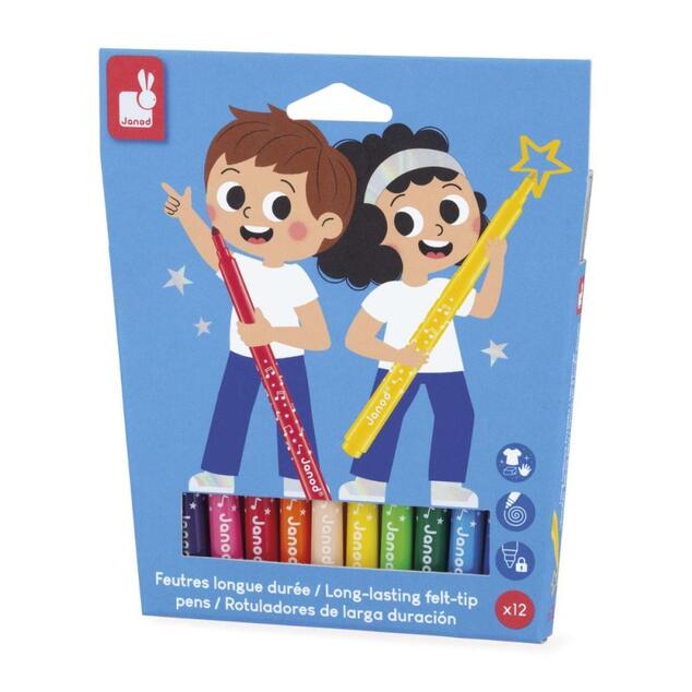 Janod Colorino Detské fixky 12 farieb