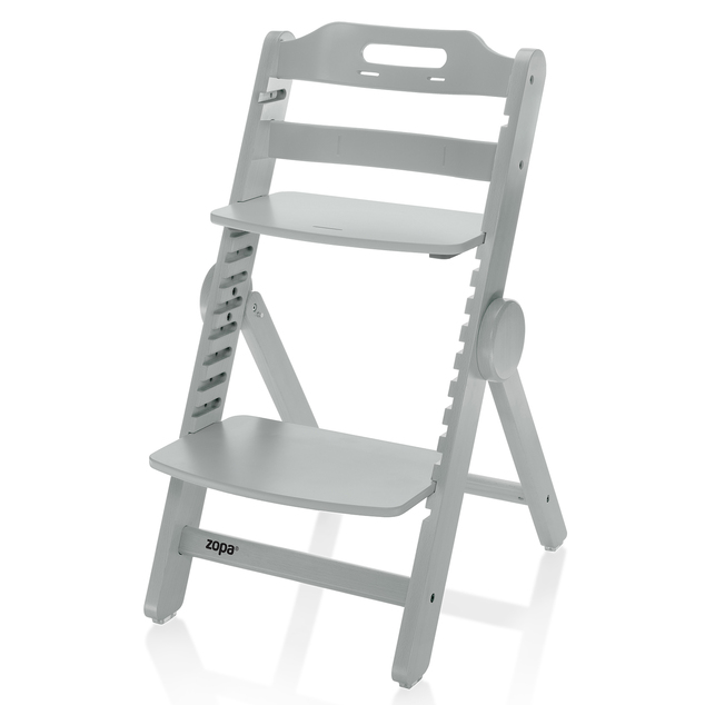 Drevená jedálenská stolička Clipp &amp; Clapp, Grey