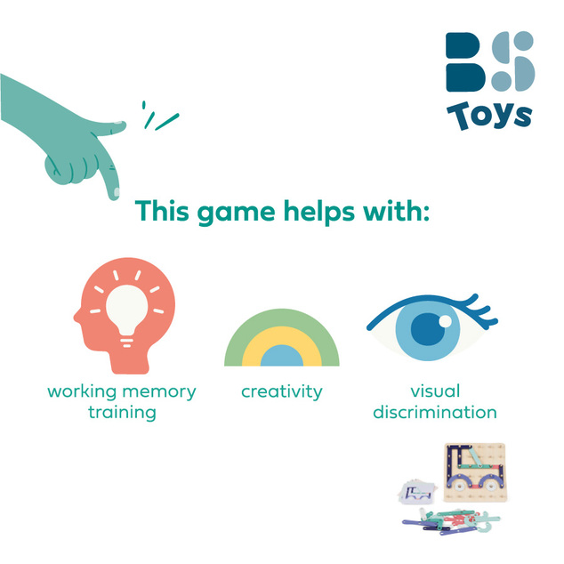 BS Toys Geoplank - kreatívna hra