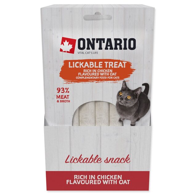 Ontario pochúťka lízací kurací + ovos 5x14g