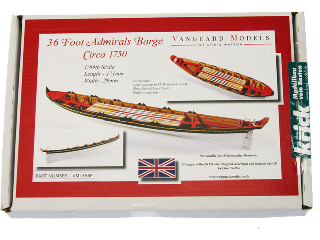 Vanguard Models admirálsky čln 36" 1:64 kit