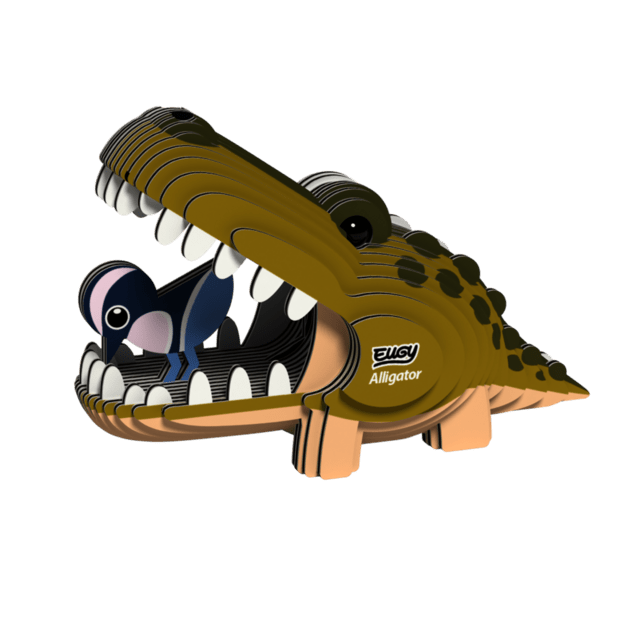 EUGY Aligator 3D kartonasta sestavljanka