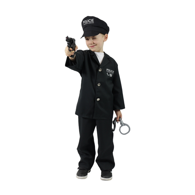 Detský kostým policajt s čiapkou s českou potlačou  (S)