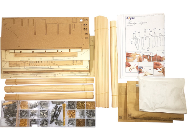 OCCRE Amerigo Vespucci 1:100 + plachty Kit