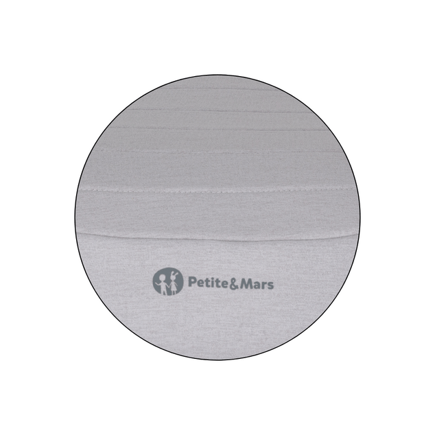 PETITE&amp;MARS Podsedák Zuno Gentle Grey 125 - 150 cm (22-36 kg)