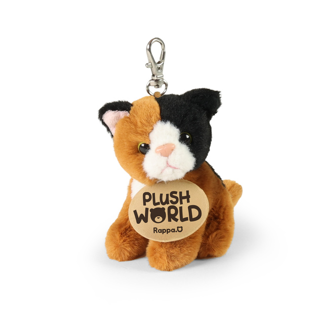 Portachiavi / ciondolo gatto in peluche 9 cm ECO-FRIENDLY PLUSH WORLD