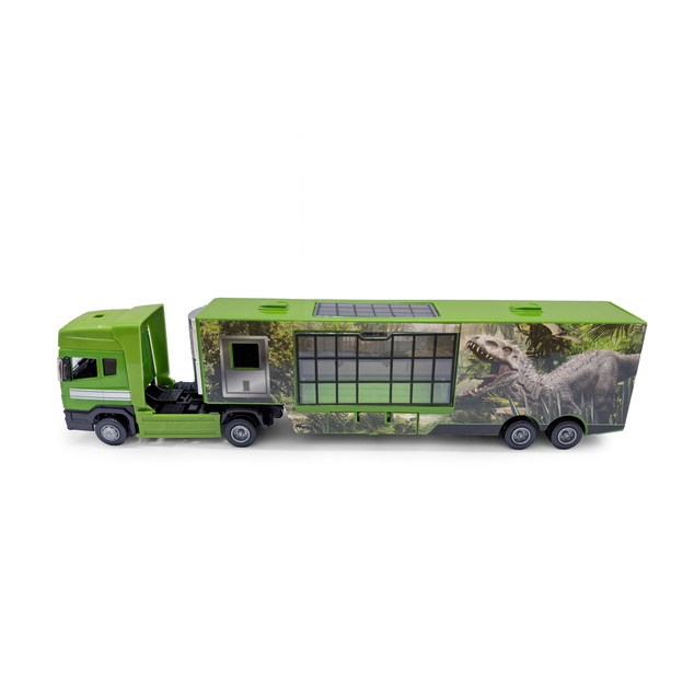 Camion auto metallo/plastica con motivo dinosauro I.