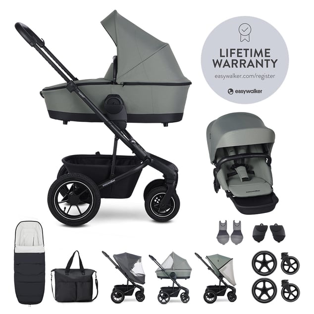 EASYWALKER Set XXL kočík kombinovaný Harvey5 Air Agave Green s príslušenstvom