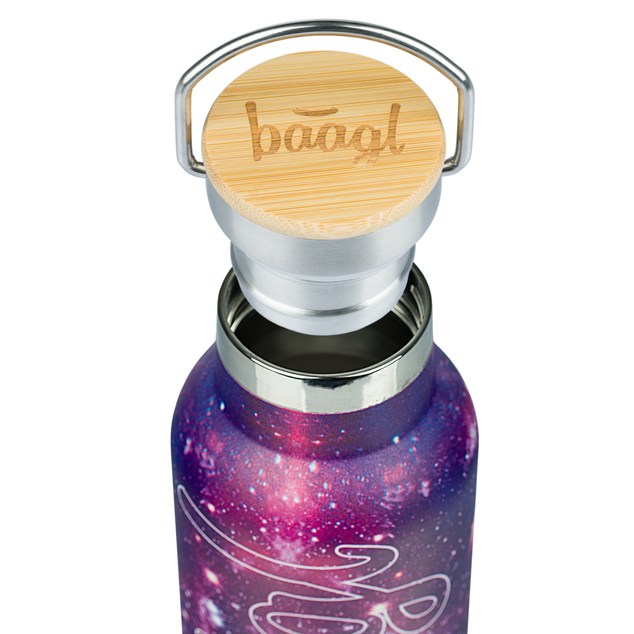 BAAGL Termofľaša s bambusovým viečkom Galaxy, 500 ml