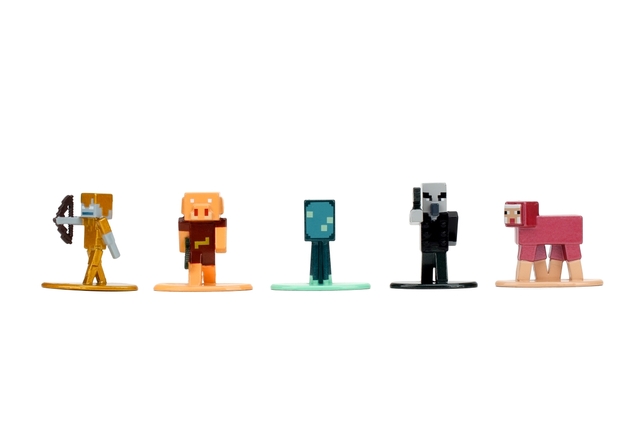 Minecraft Kovové zbrateľské nanofigúrky 18 ks, Wave 13